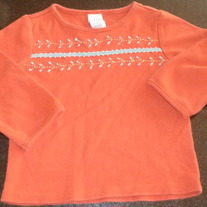 Orange Shirt with Blue Design-Baby Gap Size 12-18 Months