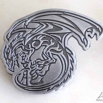 Dragon metal badge pin