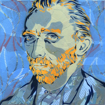 Vincent (blue, framed)