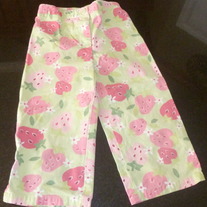 Green Strawberry Capris-Gymboree Size 5