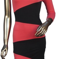 Black and Coral Night Dress
