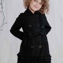 Biscotti By Kate Mack Trench Coat Black