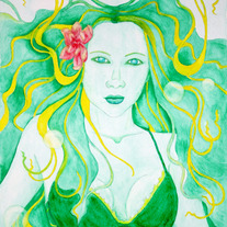 Becca Mermaid - Original Watercolour Painting