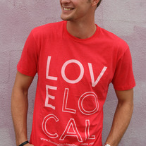 "Love Local" - Unisex Red Crewneck