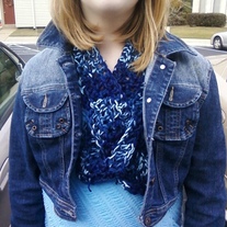 Key hole Scarflette/neck warmer 