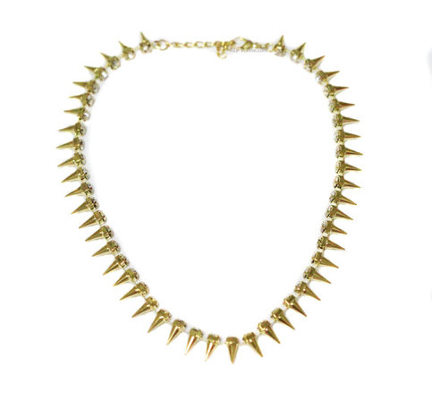Spikes Necklace - Gold