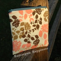 Zippy Pouch - Blue Floral