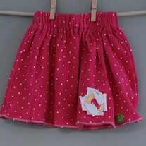 Ruffle Skirt 12m- polkadots