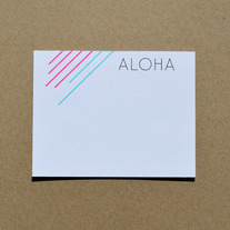 aloha flat notecards