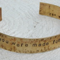 Special Message Brass Cuff