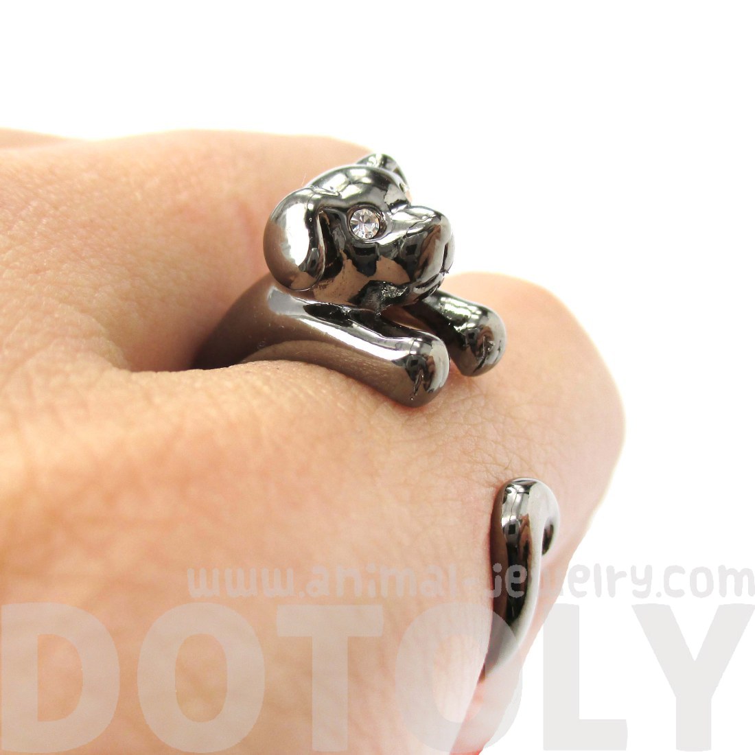 puppy ring miniature puppy animal wrap ring in gunmetal silver sizes 5 to 9 183 dotoly puppy ring miniature puppy animal wrap ring in gunmetal silver sizes 5 to 9 183 dotoly