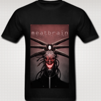 "MEATBRAIN" T Shirt for Men (Black)