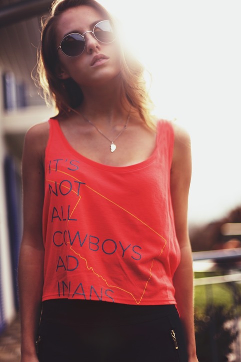 It's Not All Cowboys - Cropped Tank