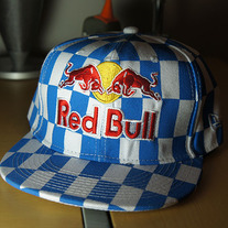 LIGHT BLUE RED BULL FITTED!