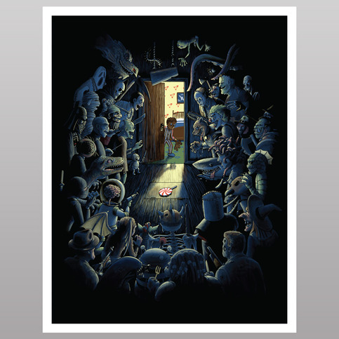 Be Afraid of the Dark (print)