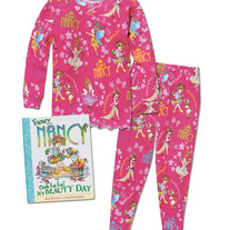 Books To Bed- Girls Fancy Nancy PJ & Book set