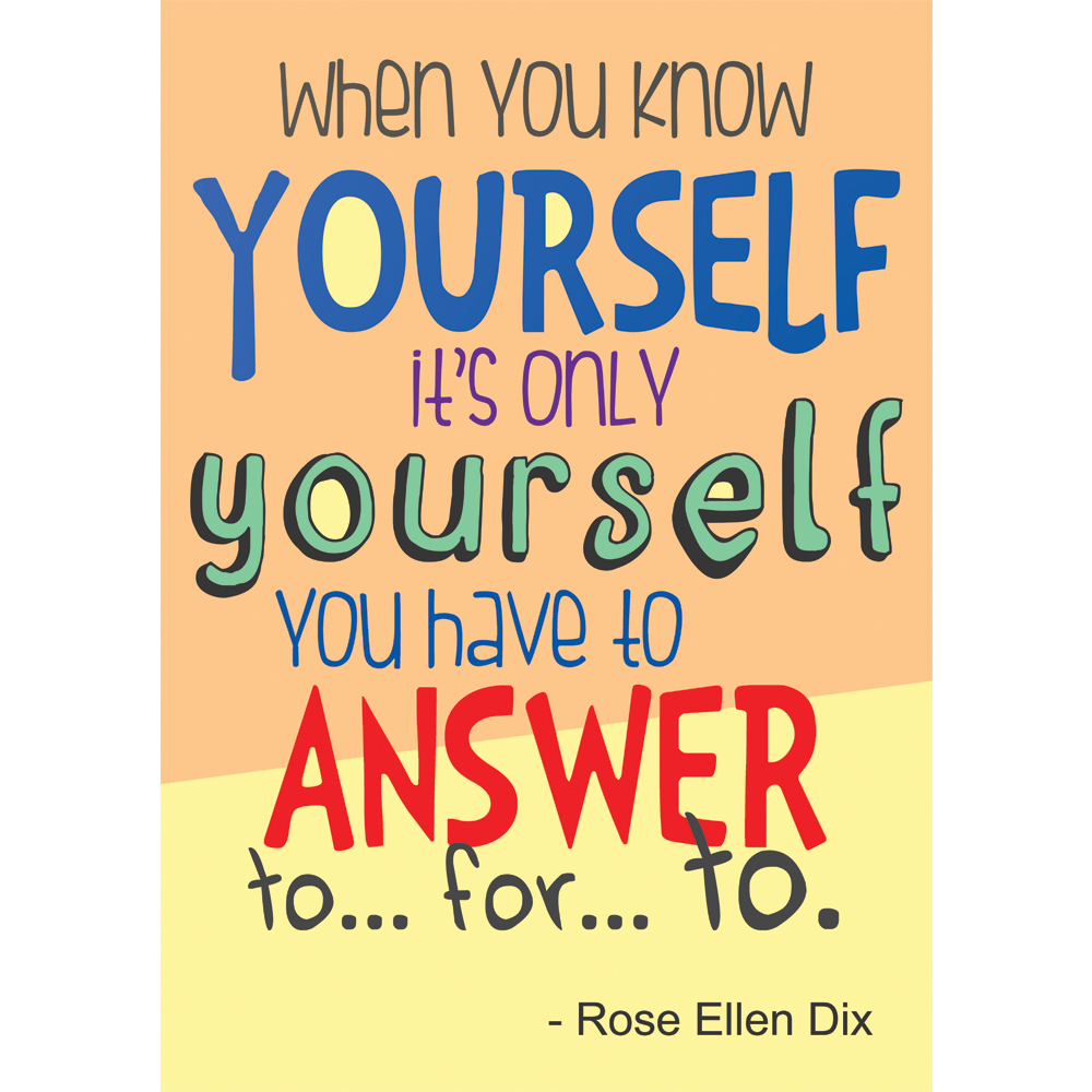 Personalised When You Know Yourself Poster on Storenvy
