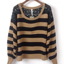 Black lace sweater