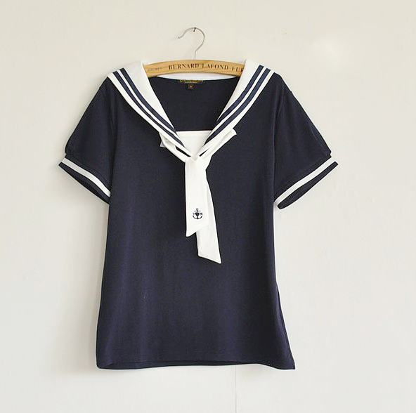 SL Sailor uniform collar tee on Storenvy