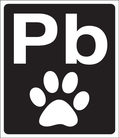 pB Lead Paw Decal