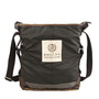 Rustic pigskin and waxed canvas bucket bags daypack unisex - Thumbnail 1