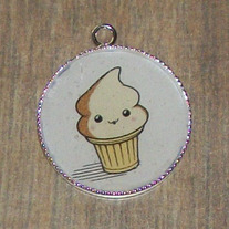Kawaii Cone Bezel Pendant