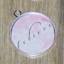 Sparkle Believe Bezel Pendant