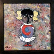 little girl - Original oil Painting