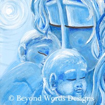 A Perfect Moment {blue} ~ 12x12 Giclee Print (unmatted)