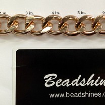 Rose Gold Chunky chain. (1 foot)