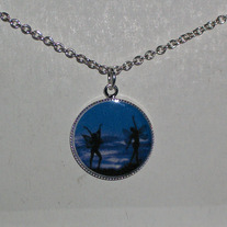 Night Fairies Bezel Pendant