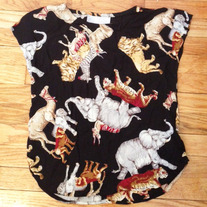 Wild Animals Rayon Blouse 
