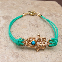 Turquoise Hamsa Bracelet