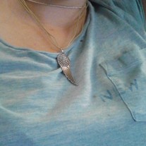 Fallen angel wing necklace