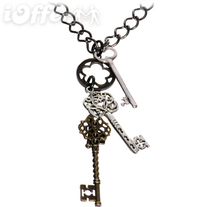 GOTHIC MYST KEYS TO THE CAGE VINTAGE KEYS NECKLACE