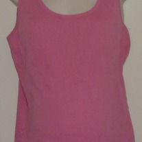 Pink Ribbed Nursing Tank Top-Motherhood NursingWear-Size Large CLLO1
