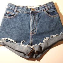 Denim high waist shorts