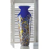 Royal Blue Art Glass Vase