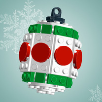 Green/Red Barrel Ornament (Kit)
