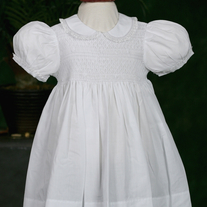 Feltman Brothers Girls Sweet White Smocked Midgie Dress