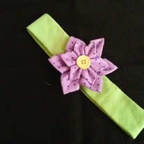 Purple & Green Headband