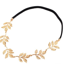 Gold Olive Branch Leaves Grecian Garland Angelic Headband 