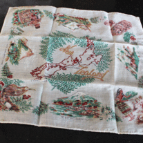 Set of New Zealand Souvenir Hankie and Dish towel