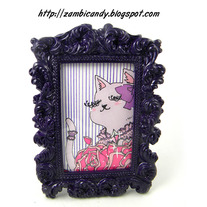Framed mini princess kitty marker piece