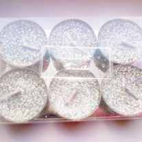 Glittery Tealight Candles