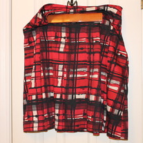 New York & Co Black and Red A-Line Skirt- Size 12