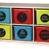 Vinyl Picture Labels for Kids Set of 4