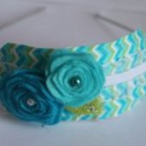 "Chevron Garden" Lite Headband