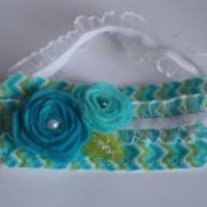 "Chevron Garden" Bebe headband