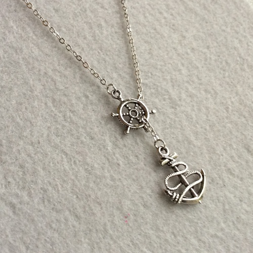 Anchor Lariat Necklace on Storenvy